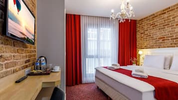 Superior Double Room | In-room safe, blackout curtains, iron/ironing board, free WiFi