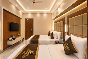 Egyptian cotton sheets, premium bedding, down duvets, pillow-top beds