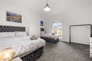 Iron/ironing board, travel crib, WiFi, bed sheets