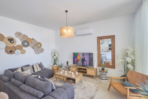 Living area - Modern Designer Villa | Optional Heated Pool | Walk to the Beach (Paralimni)