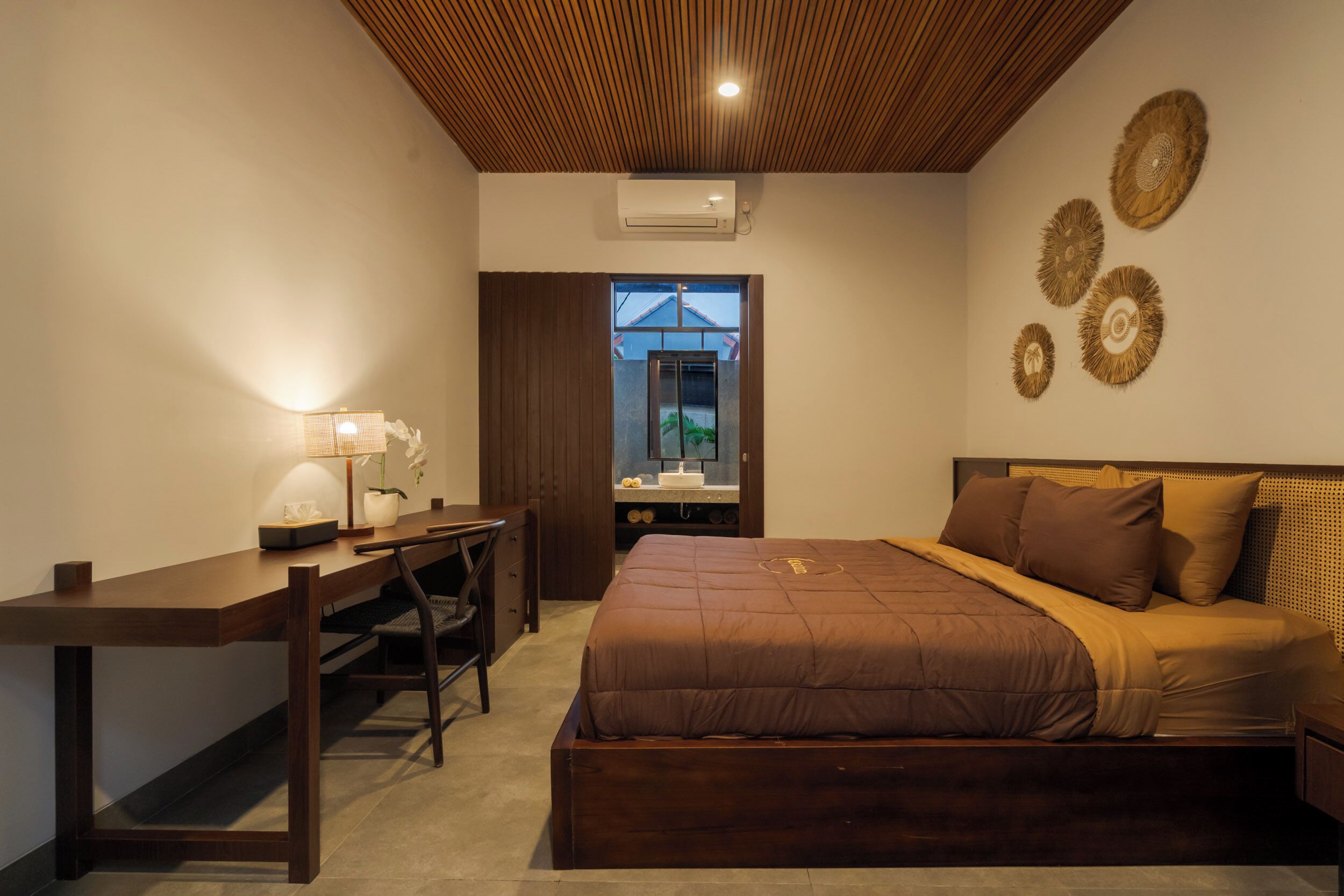 Villa, 2 chambres, piscine privée, vue sur la piscine | Coffre-fort, rideaux d’obscurcissement, fer et planche à repasser