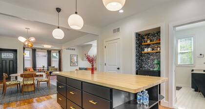 Yard & Fire Pit! Chic Retreat, 2 Mi to Ford Field