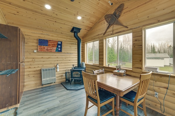 House (2 Bedrooms) | Front of property - Wildlife Viewing & Trails! 155-acre UP Retreat (Rudyard)
