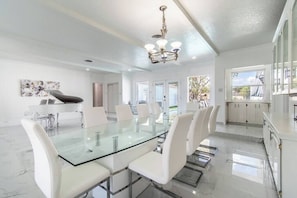 House, Multiple Beds, Pool Access, Ocean View (5833 Ocean) | Dining - Ocean View + Poolside Opulence Tennis (Corpus Christi)