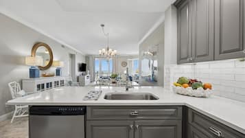 Condo, 2 Bedrooms | Private kitchen | Fridge, oven, coffee/tea maker, toaster
