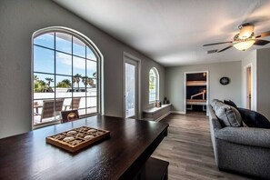 House, Multiple Beds, Pool Access, Partial Ocean View (4129 Ocean) | Interior - Sail Away! Your Coastal Pool Oasis Awaits (Corpus Christi)
