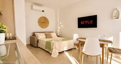 1-Bedroom Apt 30m from Sea | AC | Terrace | Bike Friendly + Box