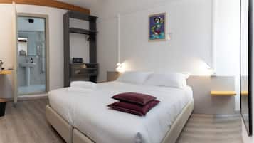 Double or Twin Room | Desk, blackout drapes, iron/ironing board, free WiFi