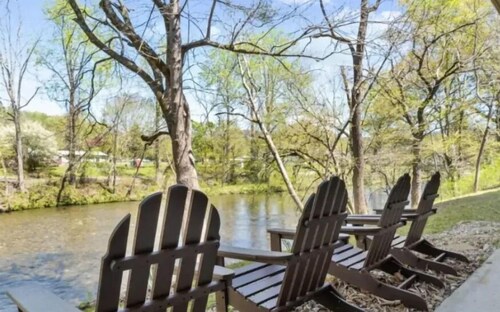 Riverfront condo on the Little River — the quiet side of Townsend