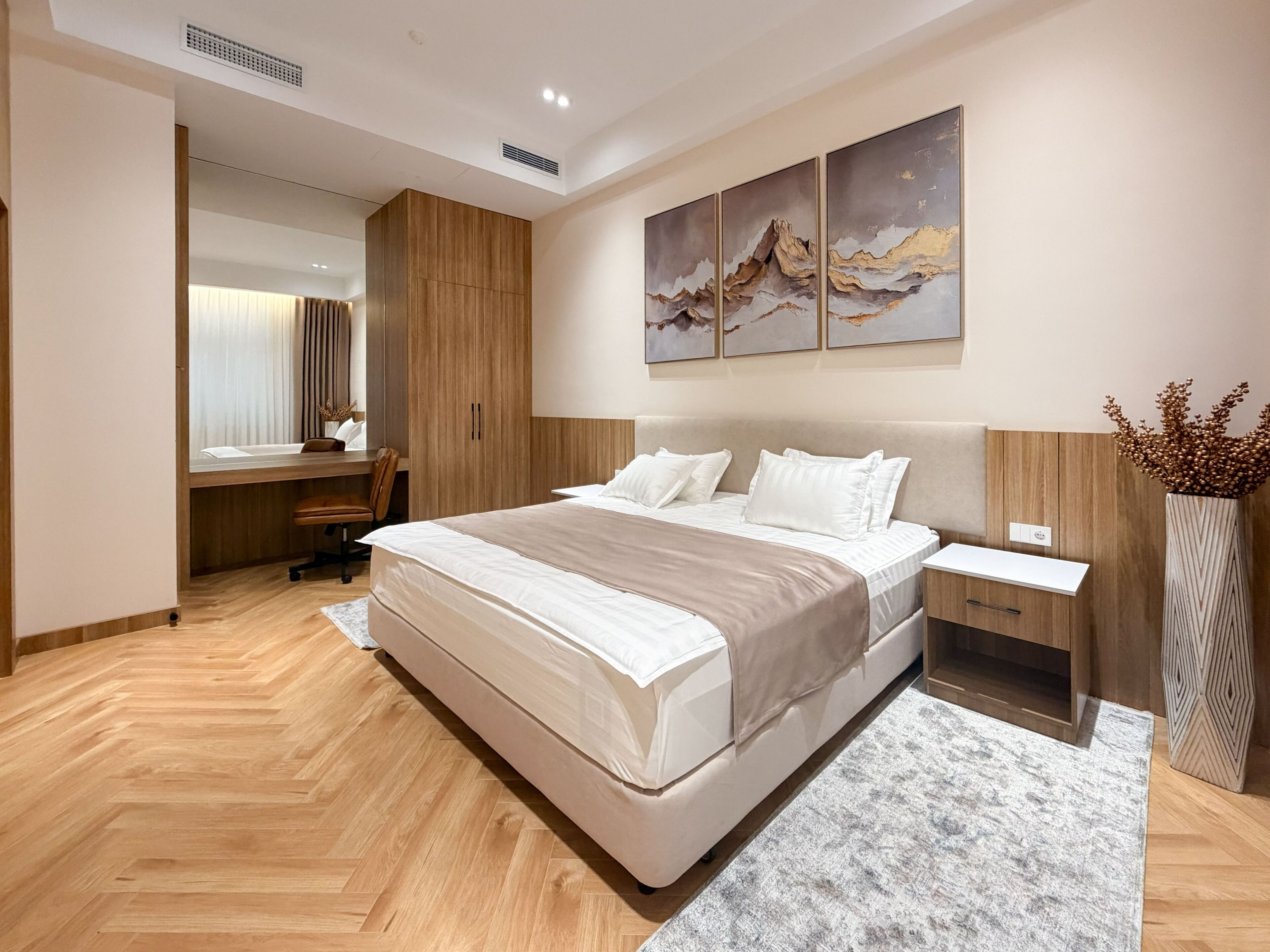 Premium bedding, down duvets, in-room safe, individually decorated