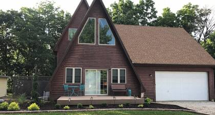 Double A frame Lake House on Pomme de Terre with Dock and Direct Lake Access
