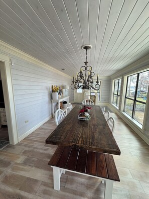 Dining - Lakefront Cabin on Cherry Lake with Basement Gameroom and Dock! (Pinetta)