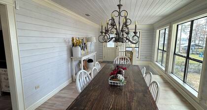 Lakefront Cabin on Cherry Lake with Basement Gameroom and Dock!
