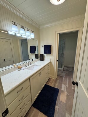 Bathroom - Lakefront Cabin on Cherry Lake with Basement Gameroom and Dock! (Pinetta)