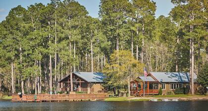 Elegant Retreat with Firepit & Pond Views