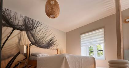 Maison dâhĂŽtes « Chambre Pissenlit » avec piscine privĂ©e, terrasse partagĂ©e et Wi-Fi