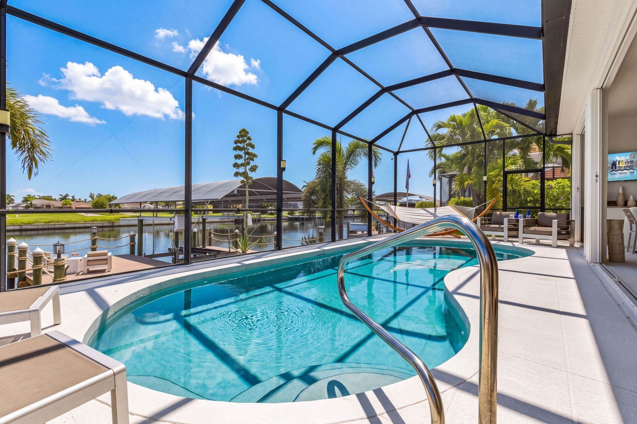 A heated pool