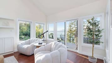 TV, fireplace, offices