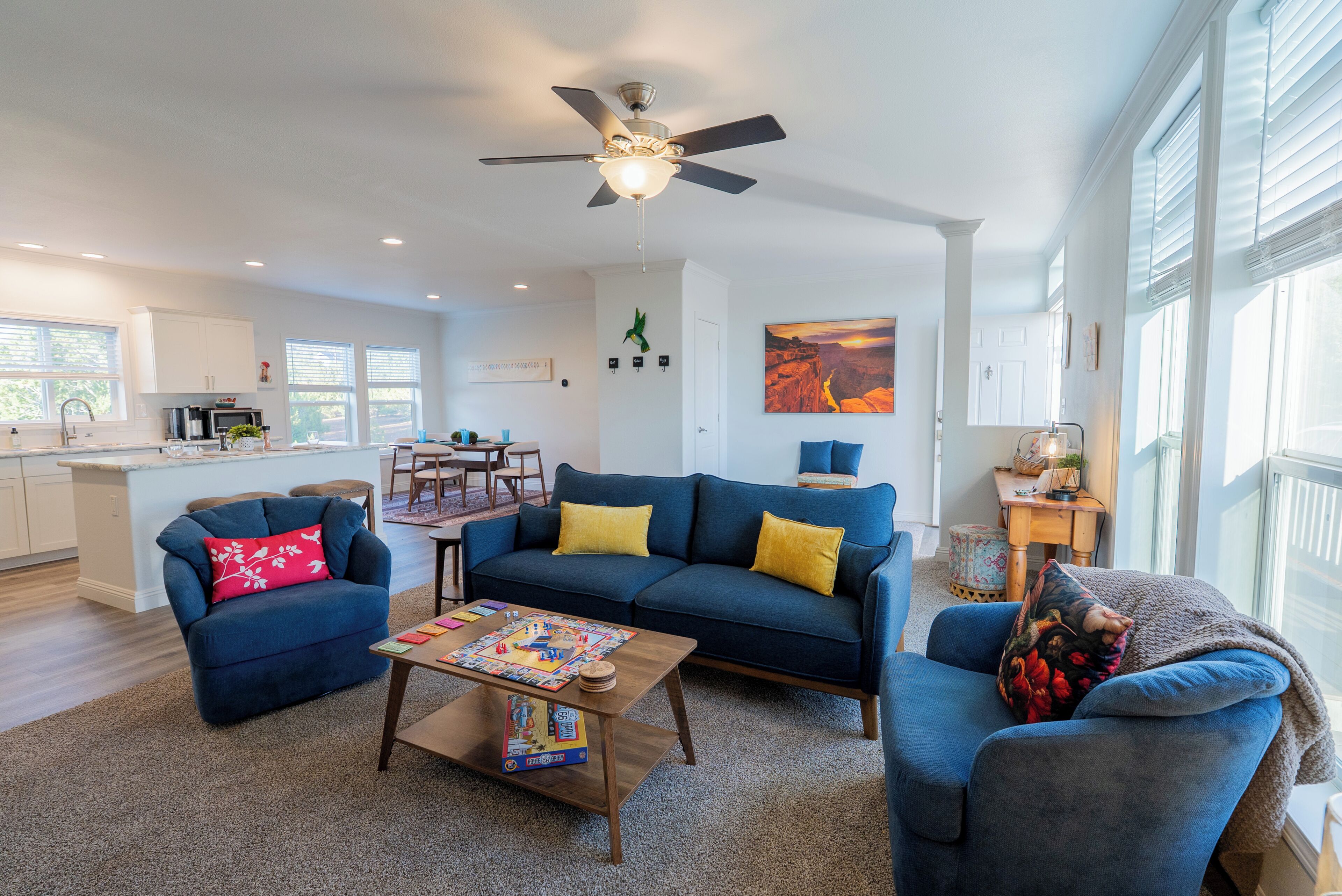 Smart TV, DVD player, books