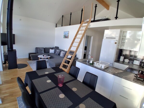 Living area - Exclusive house on beachfront plot (Stockholm)