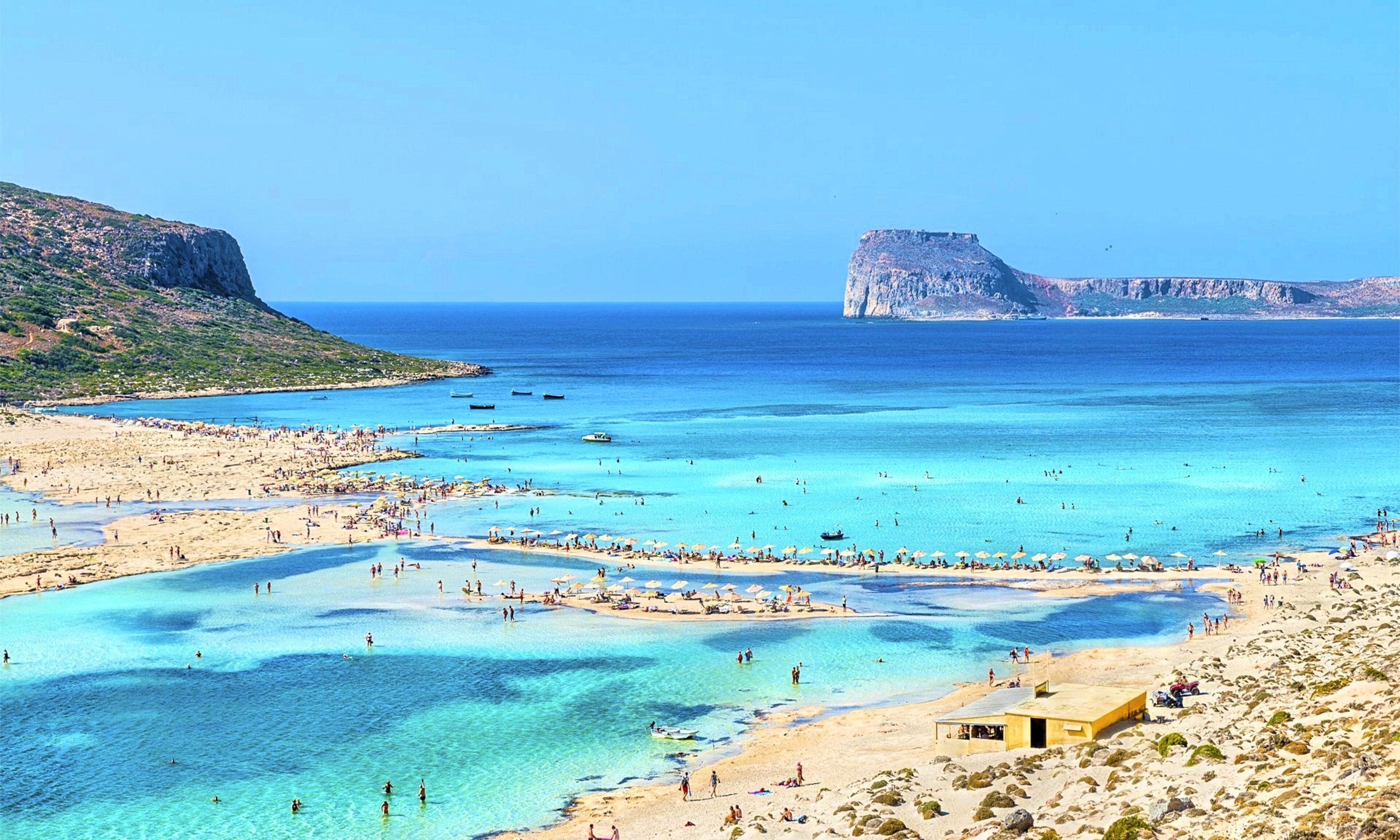 Sun-loungers, beach towels