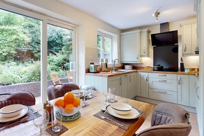 Fridge, microwave, oven, dishwasher - Muriau Tref - Three Bedroom Cottage, Sleeps 4 (Conwy)
