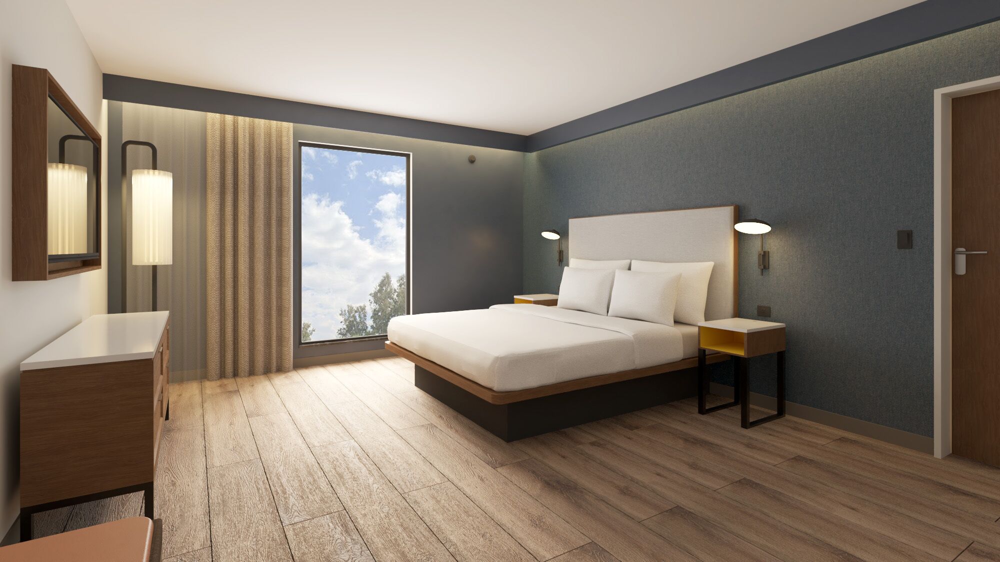 Premium Room, Non Smoking, City View | In-room safe, desk, laptop workspace, blackout curtains