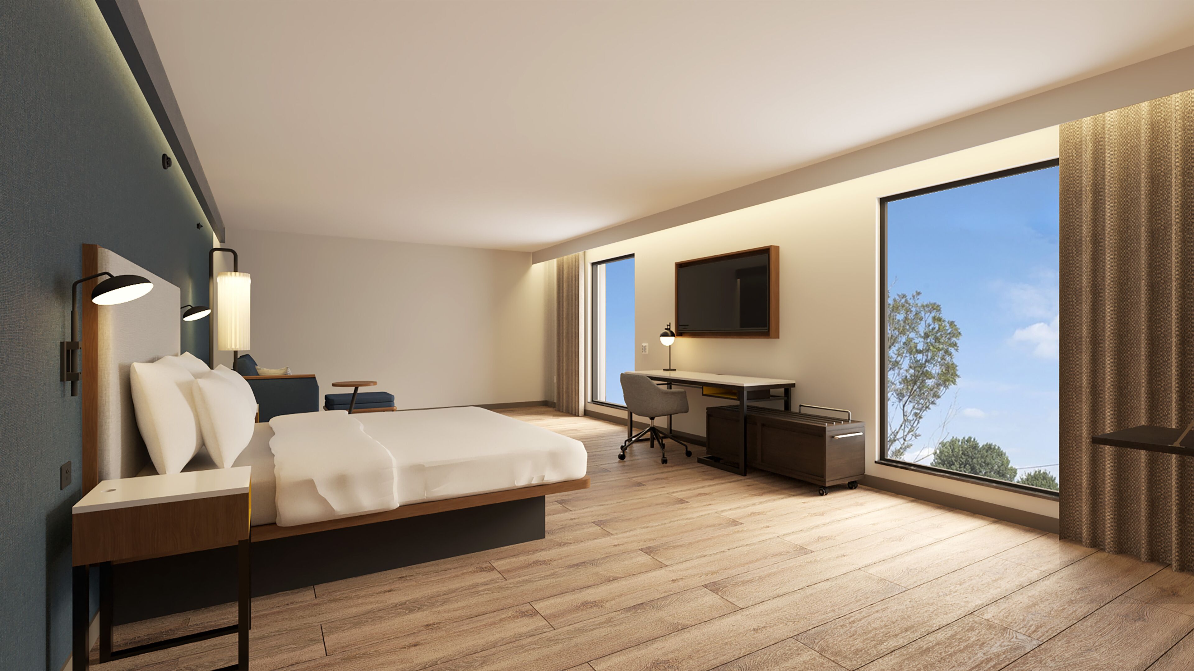 Premium Room, Non Smoking, City View | In-room safe, desk, laptop workspace, blackout curtains