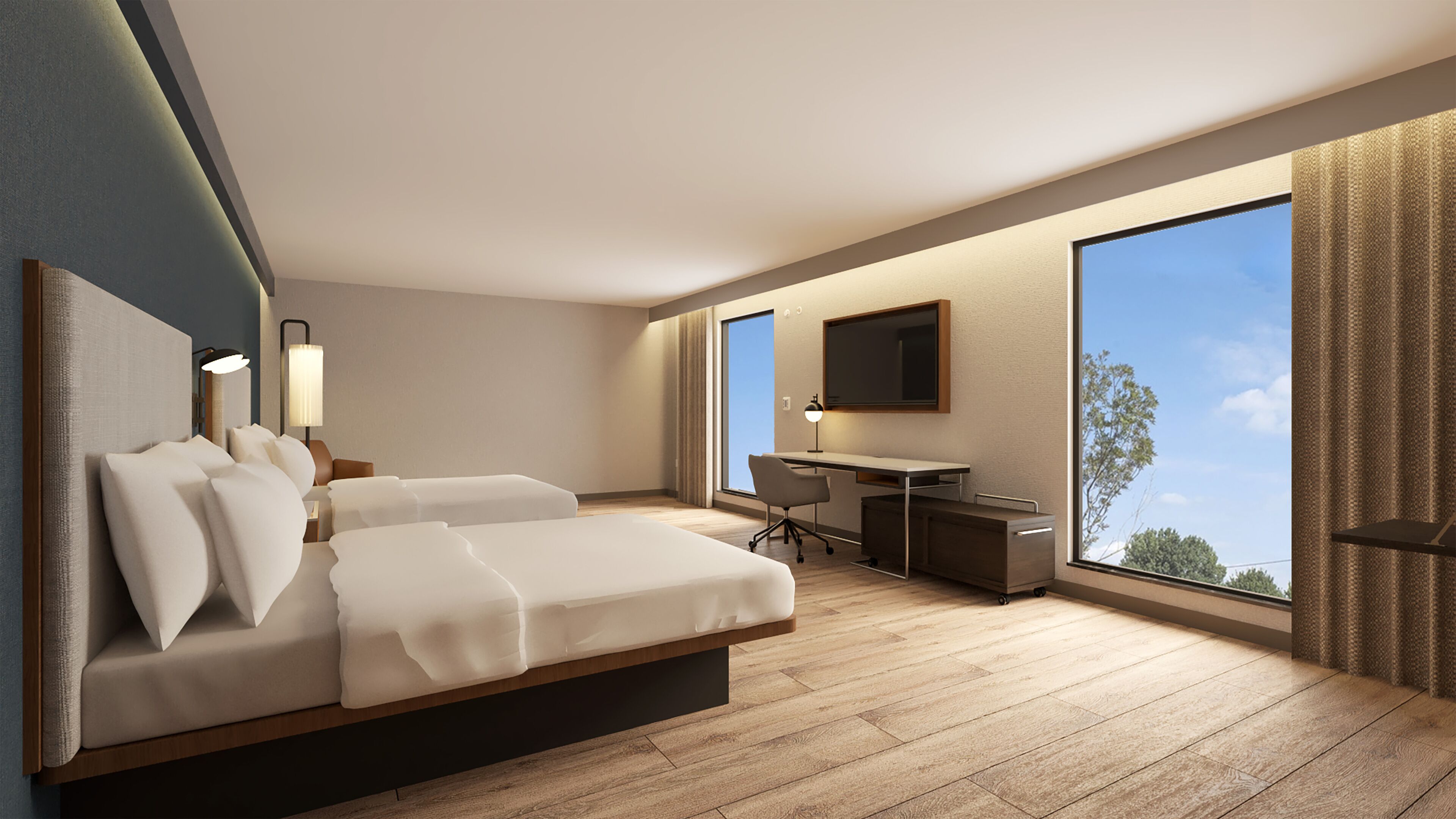 Premium Room, Non Smoking, City View | In-room safe, desk, laptop workspace, blackout curtains