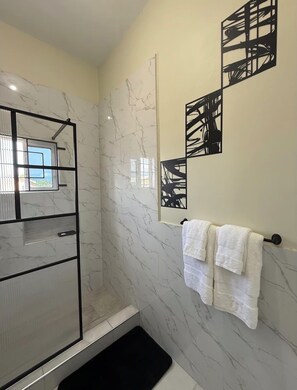 Towels, soap, toilet paper