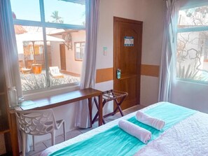 Double Room, Courtyard View | Desk, free WiFi - Coral Blanco (Puerto Villamil)