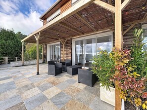 Terrace/patio - Apartment 'Les Lavandes' with Sea View, Wi-Fi and Air Conditioning (Saint-Cézaire-sur-Siagne)