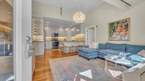 Living area - Lake | Walk Everywhere | 3BR Elkhart Beach Resort (Elkhart Lake)