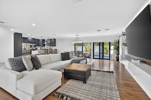 House, Multiple Beds, Pool Access, Pool View (Imperial Point Villa) | Living area - Imperial Point Villa With Pool (Fort Lauderdale)