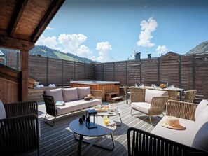 Outdoor dining - Penthouse Les Cornettes - Make the most of the mountains - OVO Network (La Chapelle-d'Abondance)