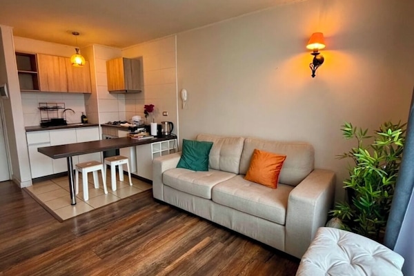 Superior-Apartment, Gartenblick | Wohnbereich