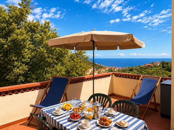Outdoor dining - Casa Perelle nel verde di Rio Elba (Perelle)