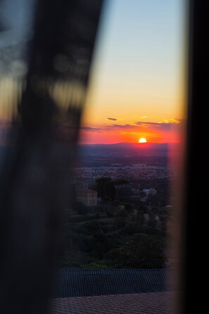Blick von der Unterkunft