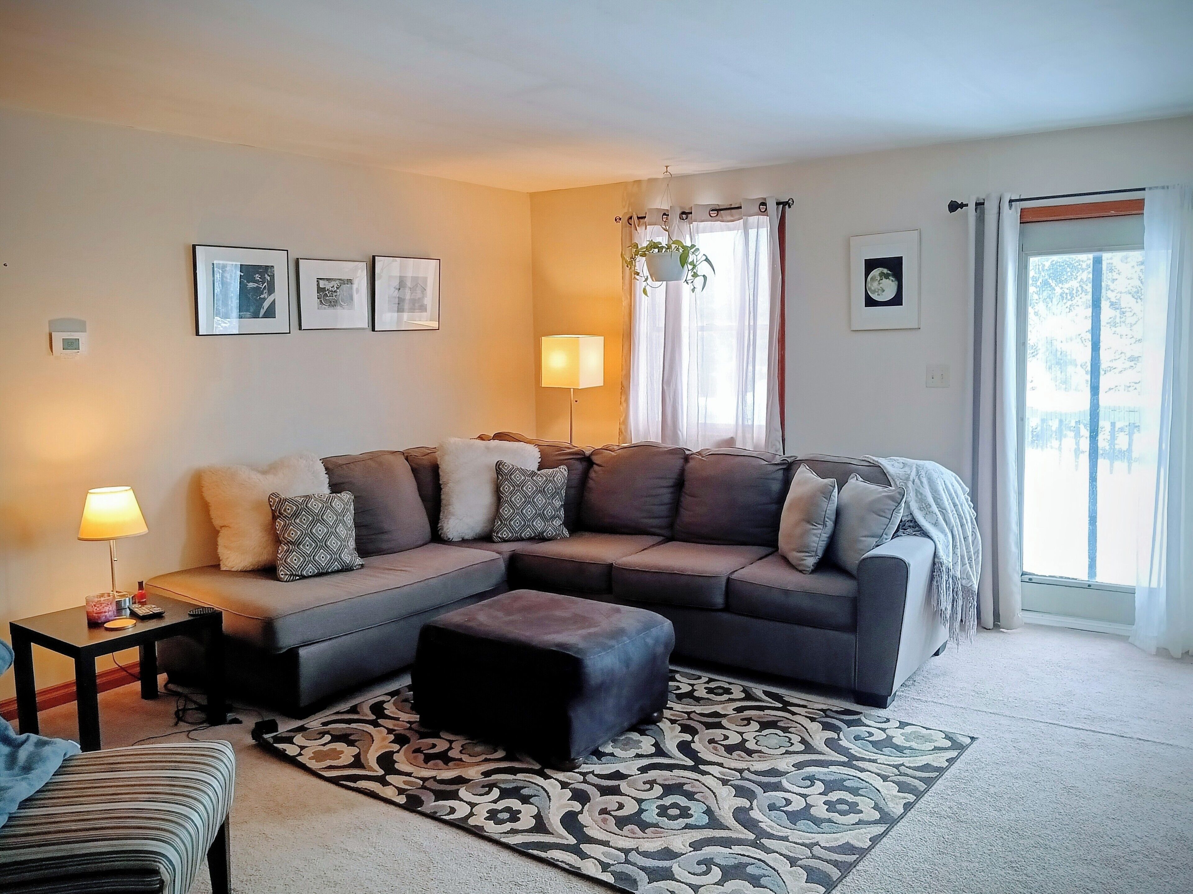 Smart TV, DVD player, books, stereo