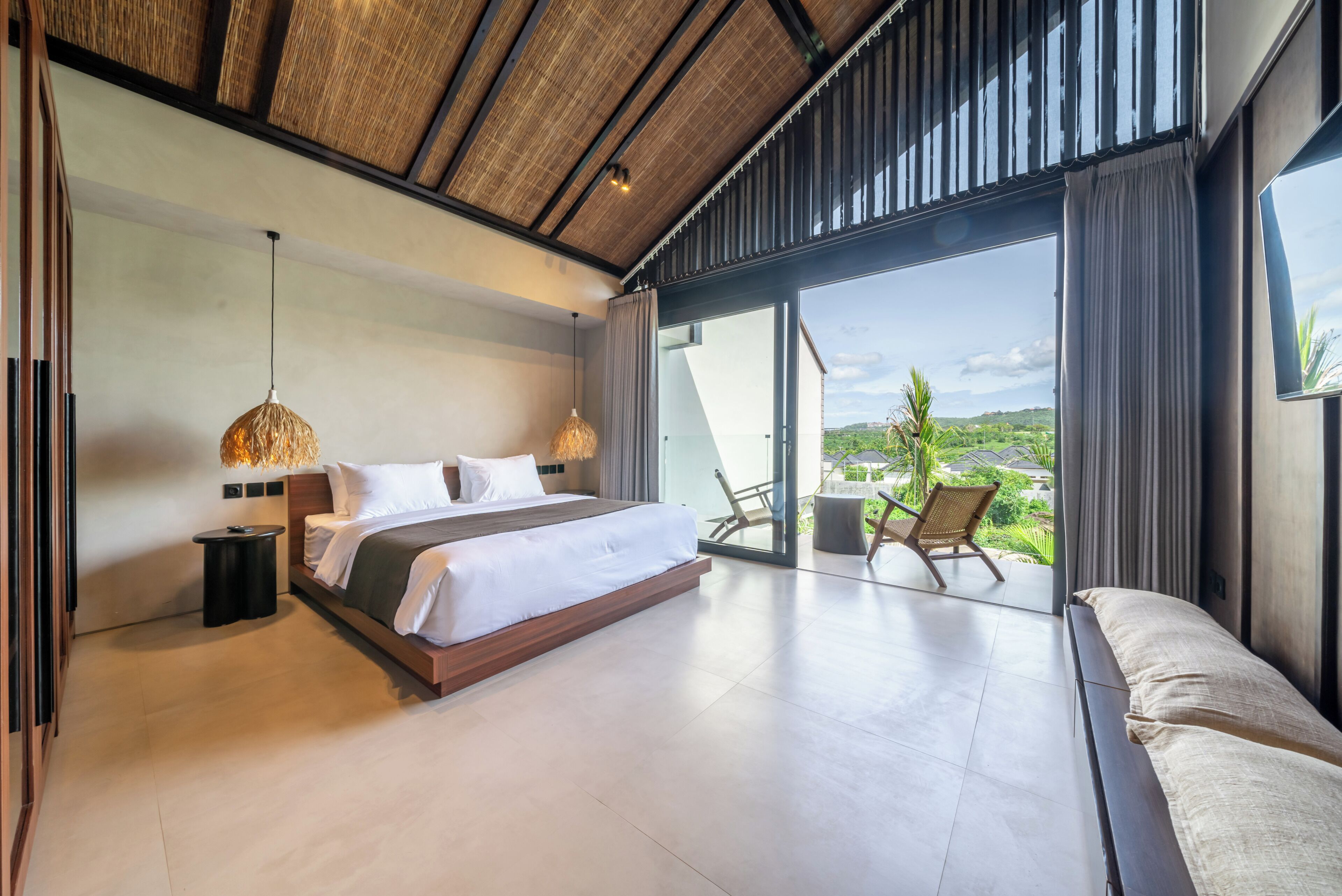 Deluxe Villa, Pool View | Premium bedding, in-room safe, individually decorated