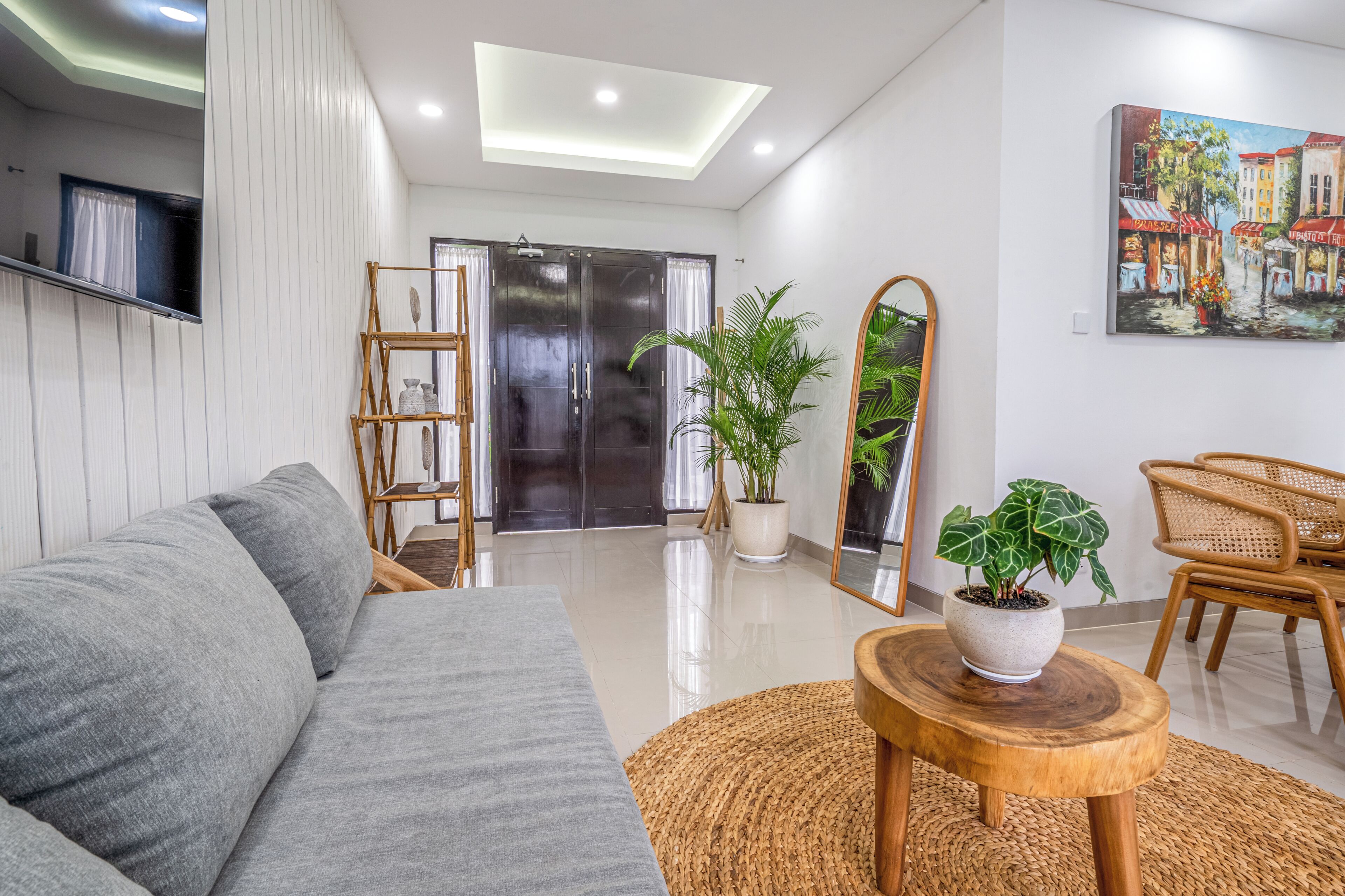Exclusive Villa, Pool View | Living area | 50-inch Smart TV with digital channels