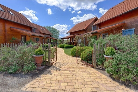 Property grounds. Holiday home with 2 bedrooms