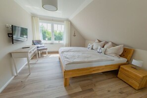 Desk, iron/ironing board, free WiFi, bed sheets