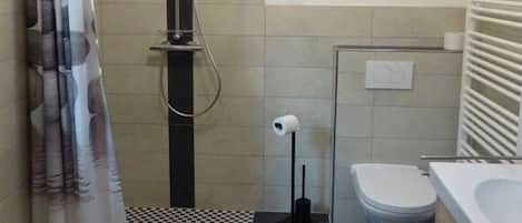 Shower, hair dryer