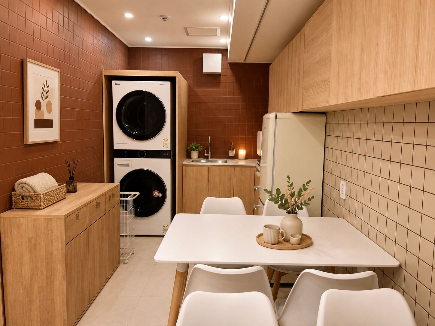 Fridge, microwave