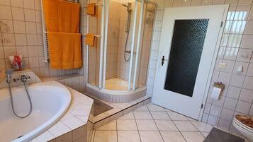 Shower, hair dryer