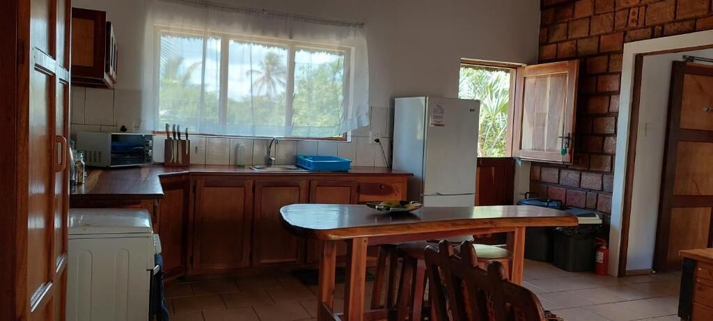 Deluxe Chalet, Patio, Ocean View | Private kitchen | Full-sized fridge, microwave, oven, cookware/dishes/utensils
