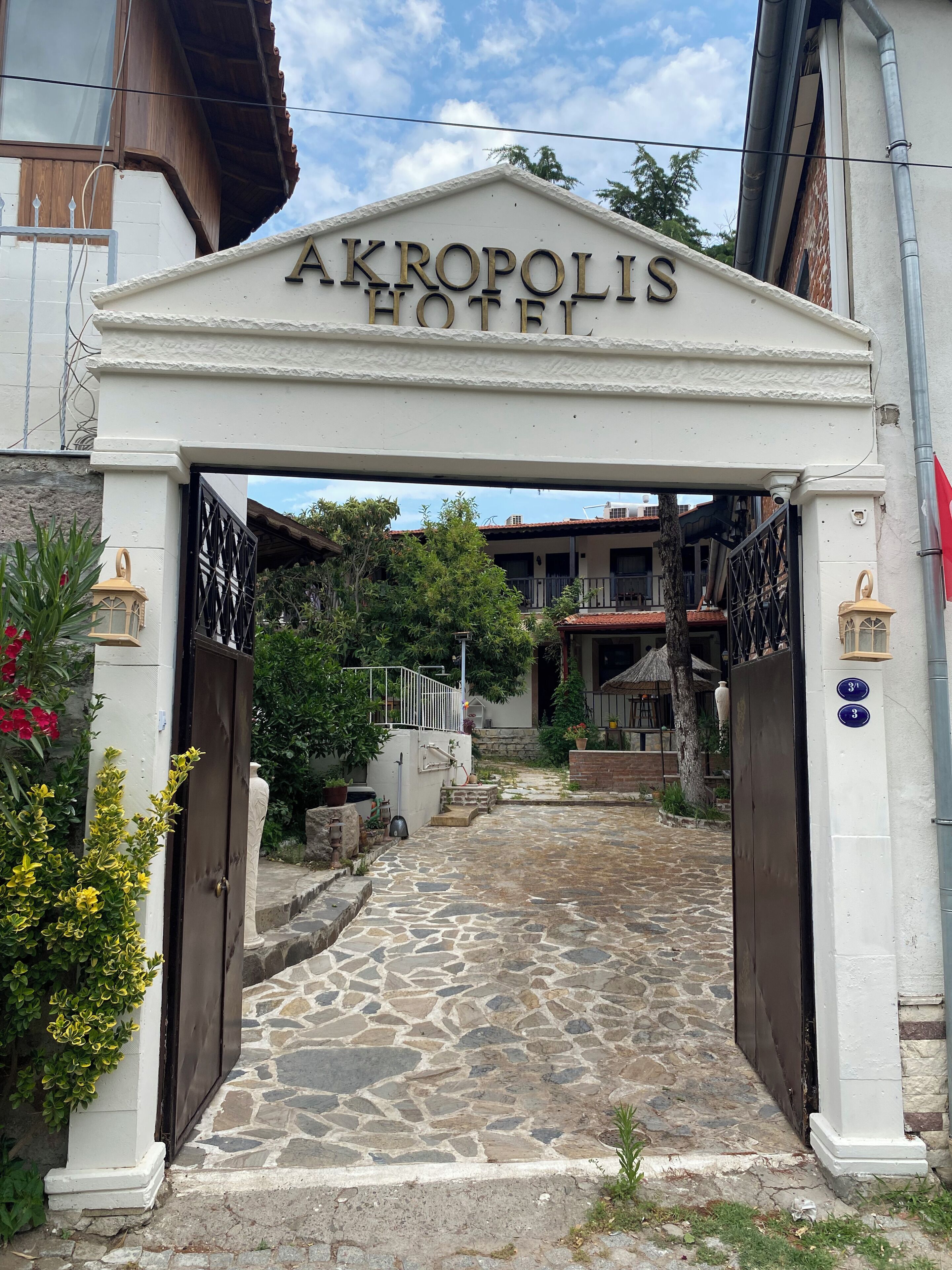 Entrada de la propiedad