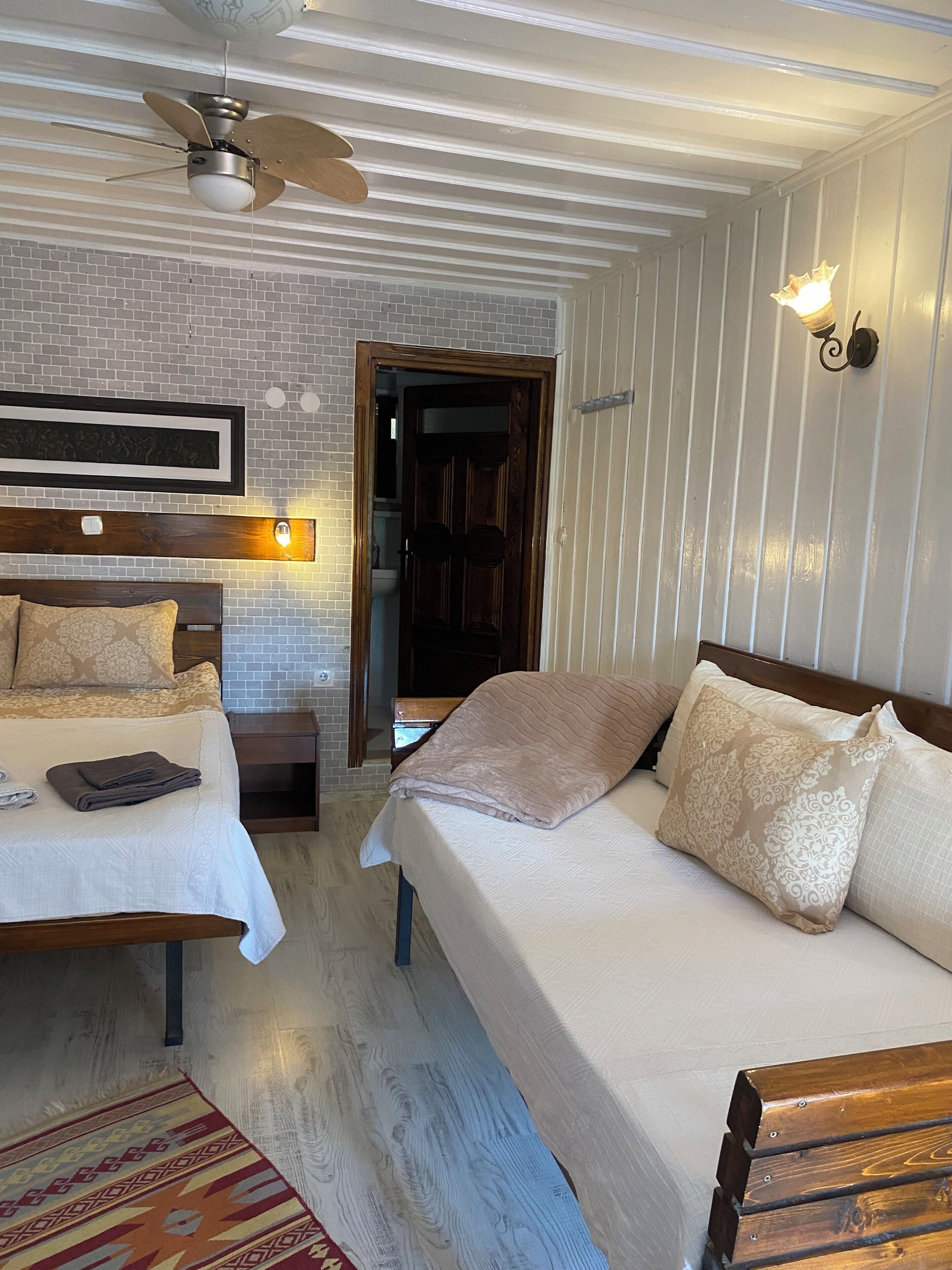 Comfort Triple Room, Balcony, Garden View | Desk, laptop workspace, free WiFi