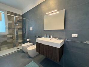 Regadera, secadora de cabello, bidet 